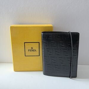Fendi Black Embossed Men's Wallet